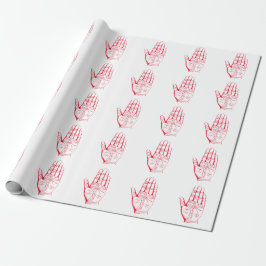 Vintage Palmitiekarte Palm Reading Totbeutel Geschenkpapier