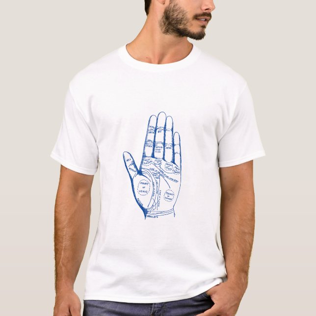 Vintage Palmpalmenübersicht T-Shirt (Vorderseite)