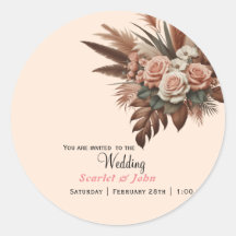 Vintage Pampas Gras Rose Blumenzwiese