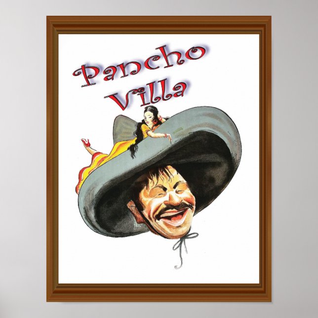 Vintage Pancho Villa Poster (Vorne)