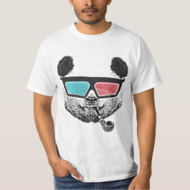 Vintage Panda 3-D-Brille T-Shirt