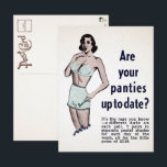 Vintage Panoramafahrt Postkarte<br><div class="desc">Vintage Höschen am Tag Werbung Postkarte. Hochwertiges,  restauriertes Vintage-Image.</div>