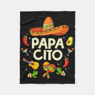 Vintage Papa Cito Cinco De Mayo Mexikanische Party Fleecedecke