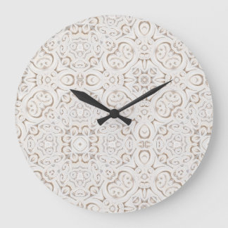 Vintage paper lace große wanduhr