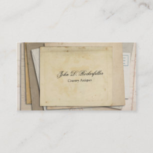 Vintage Papiereintagsfliege-Antiken Visitenkarte