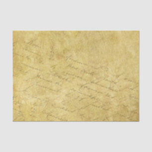 Vintage Papierhandschrift Seidenpapier