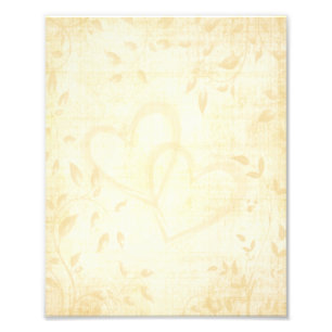 Vintage Papierhochzeit Fotodruck