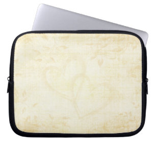 Vintage Papierhochzeit Laptopschutzhülle