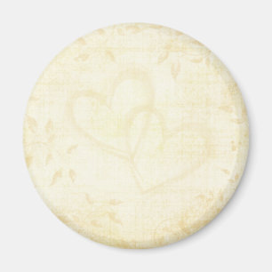 Vintage Papierhochzeit Magnet