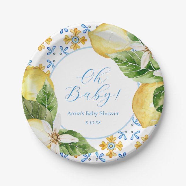 Vintage Papierplatte Pappteller (Vorderseite)