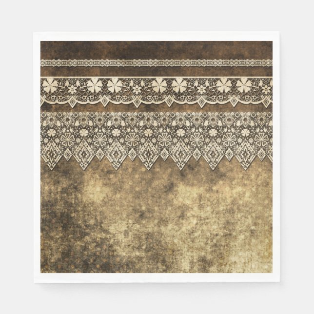 Vintage Papierplatte Serviette (Vorderseite)