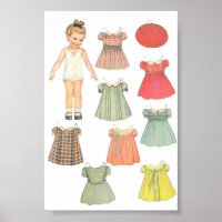 Vintage Papierpuppe