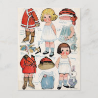 Vintage Papierpuppe
