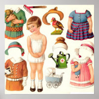 Vintage Papierpuppen