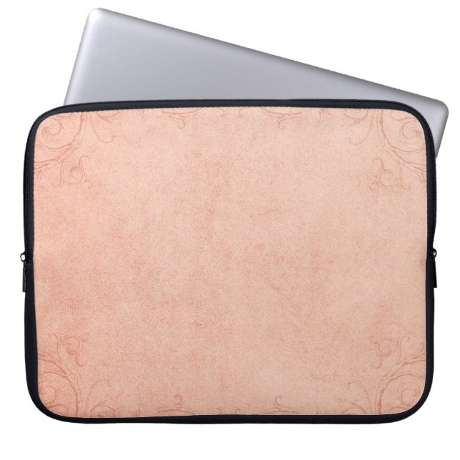 Vintage Papierrahmenverzierung Laptopschutzhülle (Vorderseite)