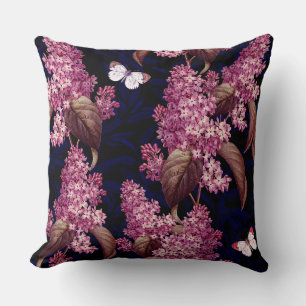 Vintage papillon Elegant Blue Designer Coussin