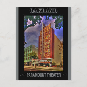 Vintage Paramount Theatre Oakland Kalifornien Postkarte