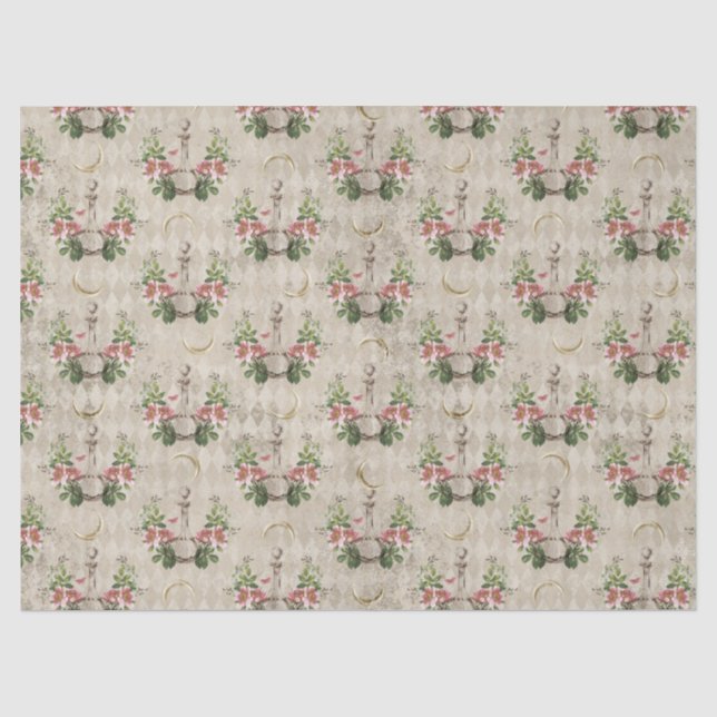 Vintage Parfümflaschen Decoupage Seidenpapier (Vorderseite)