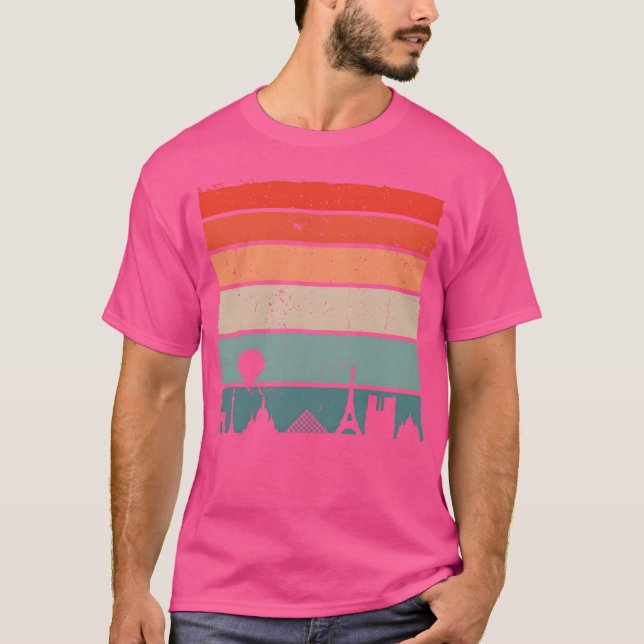 Vintage Paris city family T-Shirt (Vorderseite)