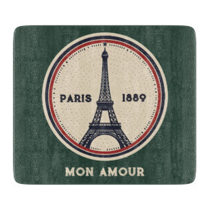 Vintage-Paris-Eiffelturm-1889-Schneidbrett Schneidebrett