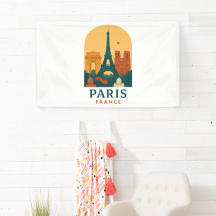 Vintage Paris – Kathedrale Notre Dame Retro Reise  Banner
