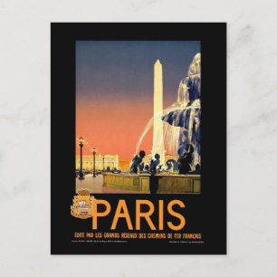 Vintage Paris Postkarte