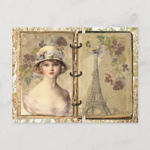 Vintage Paris Postkarte