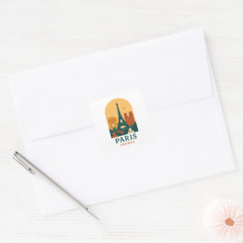 Vintage Paris Sticker – Notre Dame Cathedral Retro