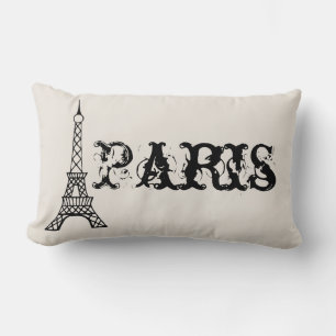 Vintage Paris Tour Eiffel Coussin