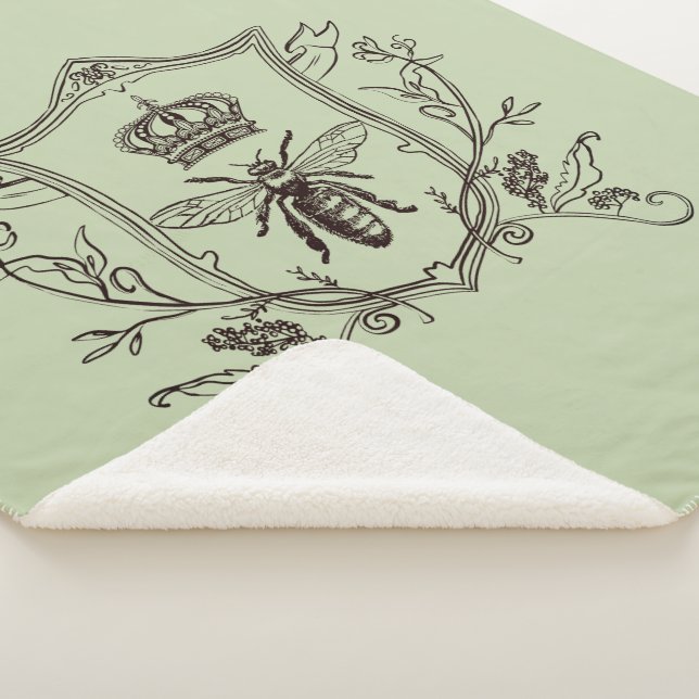 Vintage Pariser Bienenkirche Sherpadecke (3/4)