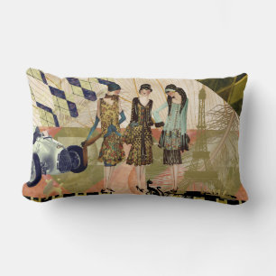 Vintage Pariser Flappers-Szene Lendenkissen