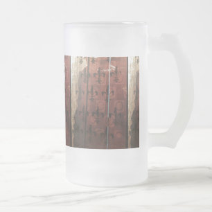 Vintage Pariser inspirierte rustikale Lilie Mattglas Bierglas