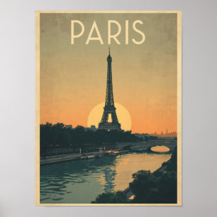 Vintage Pariser Reise Poster