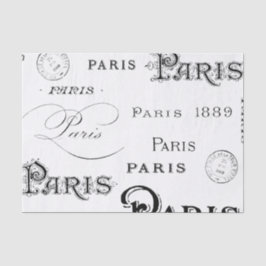 Vintage Pariser Typografie Seidenpapier