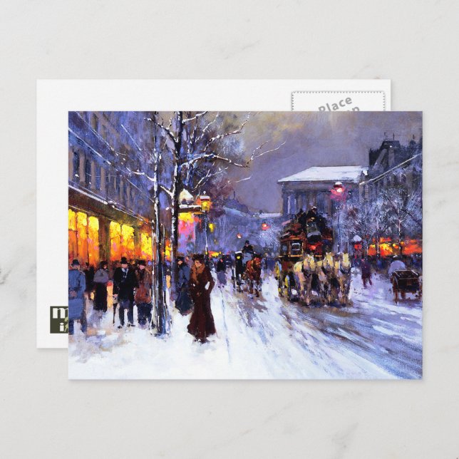 Vintage Pariser Weihnachten (Vorne/Hinten)