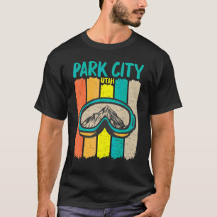 Vintage Park City Utah Skiing Snowboarding T-Shirt