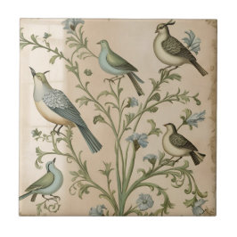 Vintage Partridge Tree Fliese