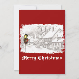 Vintage Party Einladung Weihnachten