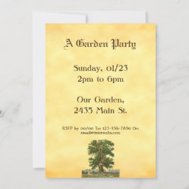 Vintage Party Einladungen aus Eichenbaum