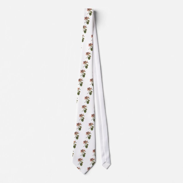 Vintage Passion-Blume Krawatte (Vorderseite)