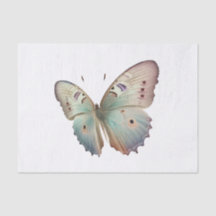 Vintage Pastel Butterfly Art Decoupage