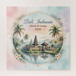 Vintage Pastell Bali Individuelles Paar Namens And