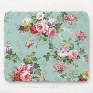 Vintage Pastell-Blume Mousepad