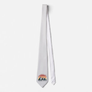 Vintage-Pastellberge rufen Monogramm grau Krawatte
