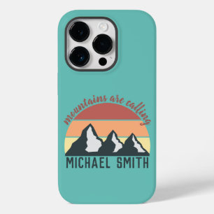 Vintage-Pastellberge rufen Monogramm-Himmel Case-Mate iPhone 14 Pro Hülle