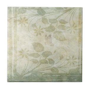 Vintage Pastellblütenhochzeit Fliese