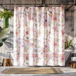 Vintage Pastellrosen Duschvorhang<br><div class="desc">Schöne astel rosa Vintage Rose nahtlos Muster.</div>