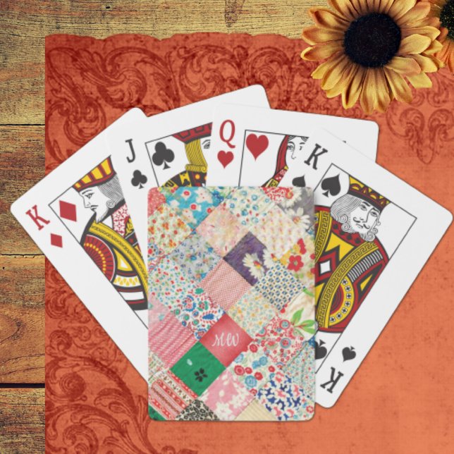 Vintage-Patchwork-Druck Spielkarten (Von Creator hochgeladen)