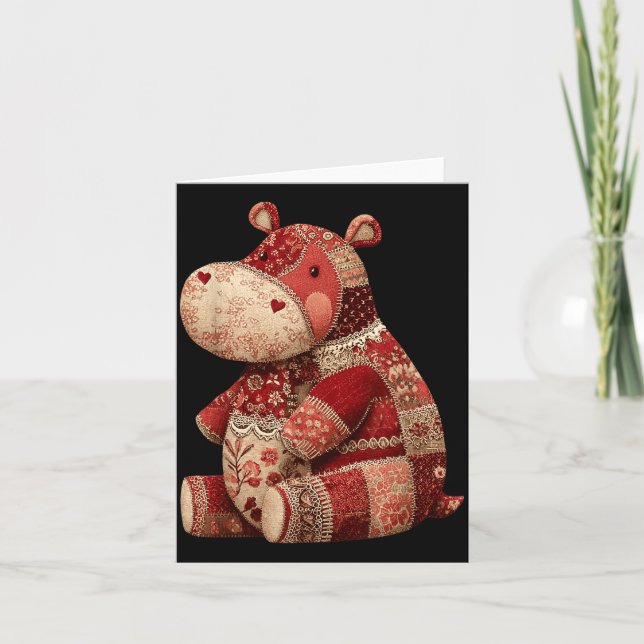 Vintage Patchwork Hip Cute Boho Nursery  Karte (Vorderseite)