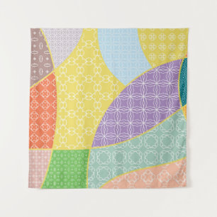 Vintage-Patchwork-Quilt-Muster. Vintage dekorativ Wandteppich